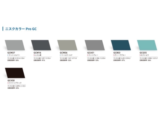 屋根の色によって遮熱効果に違いがある