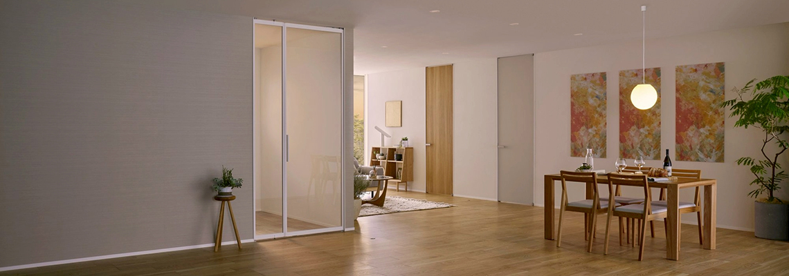 空気を循環しやすくするハイドア室内建具