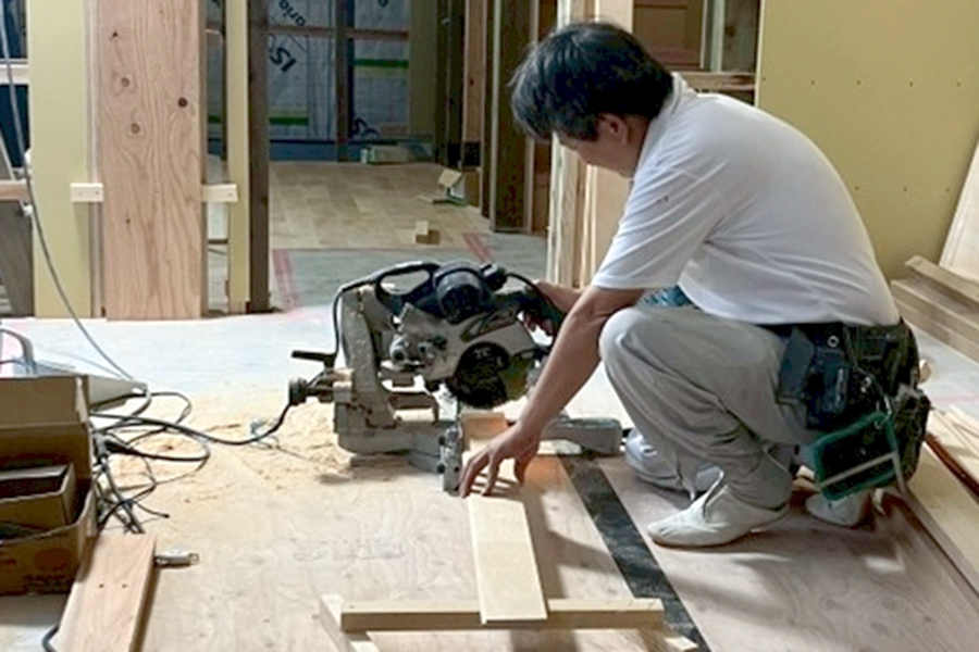 経験豊富な職人の施工技術